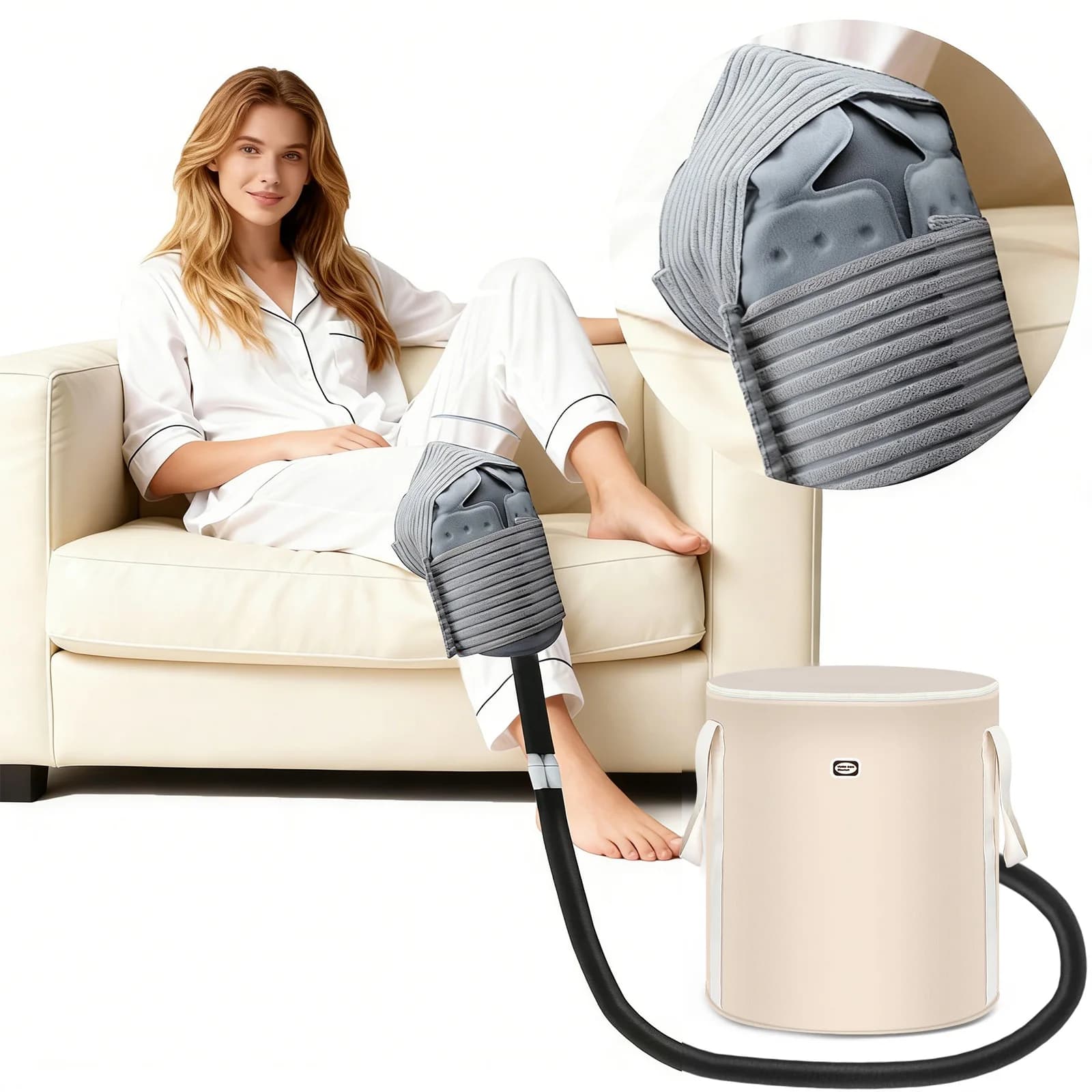 Macchina per Crioterapia per Sostituzione dell'Anca, Macchina del Ghiaccio per Ginocchio Post-Operatorio con Fascia Compressiva Criogenica per Spalla