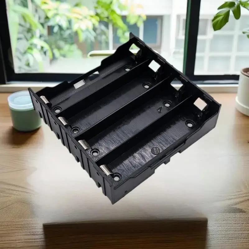 Contenitore per batterie da 1, 2, 3 o 4 slot con pin rigido in ABS, custodie per power bank 18650, scatola porta batterie 1X 2X 3X 4X 18650
