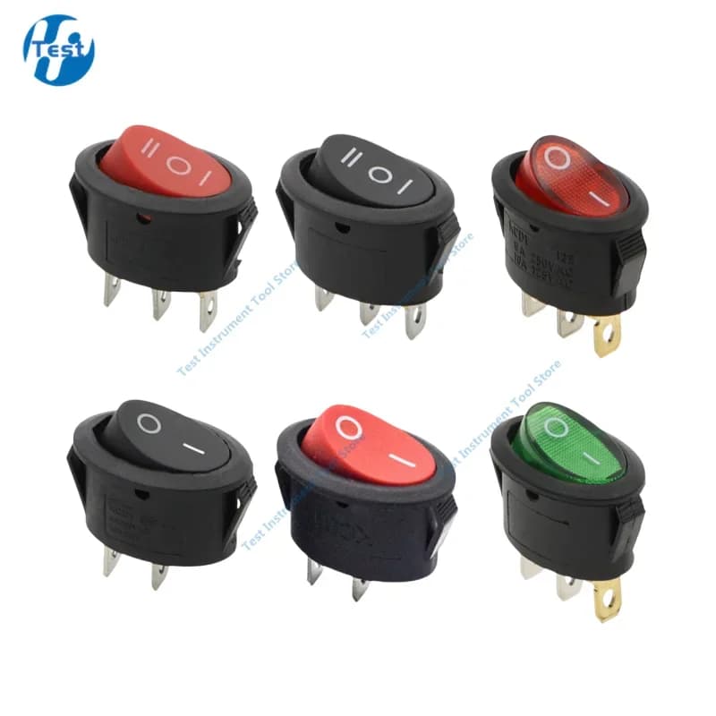 1 PZ KCD7 Oval Switch 2 Pin 2 Marce/3 Pin 3 Marce, Electric Kettle Feeding Switch Lid Switch with/without Light