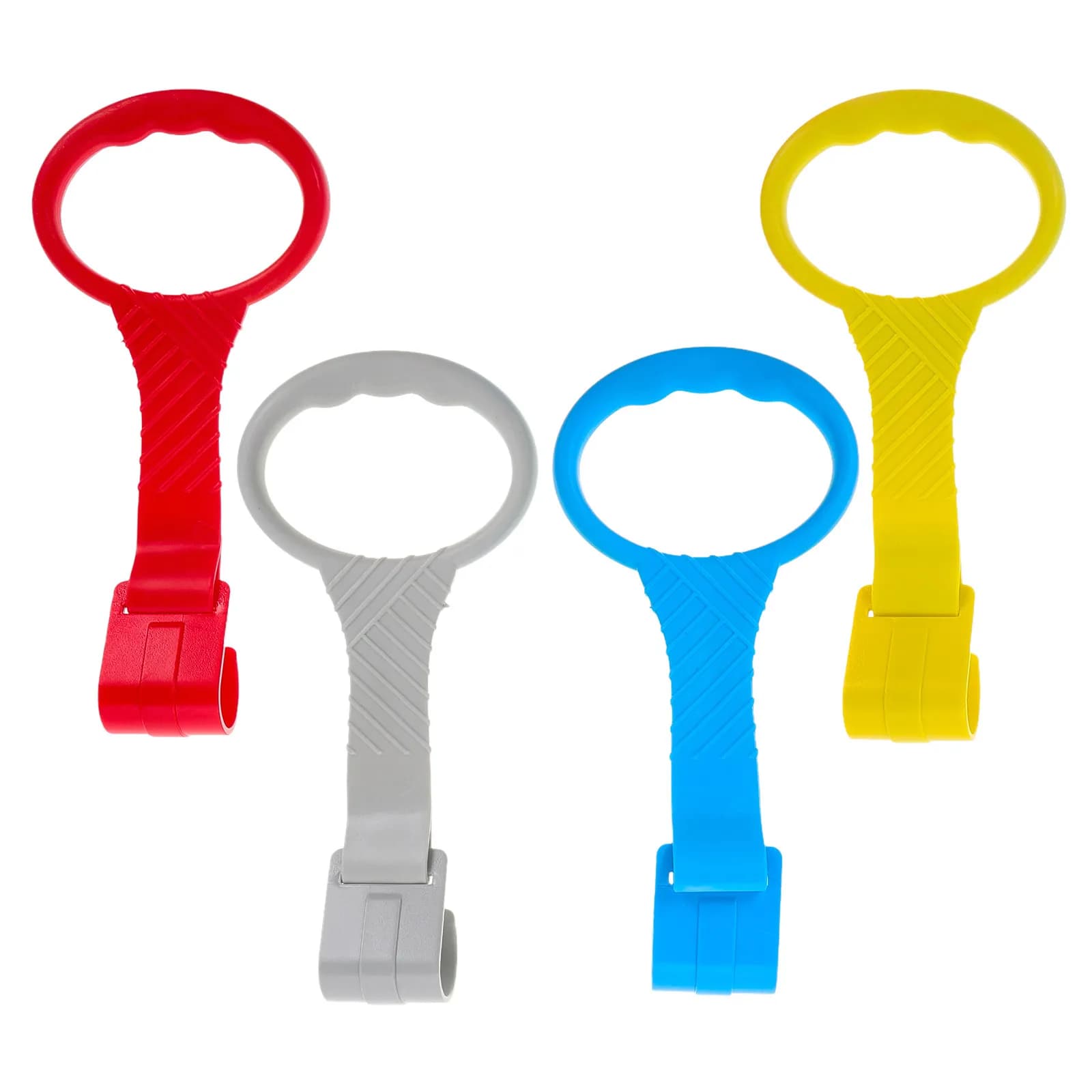 4Pcs Infant Crib Pull Rings Playpen Pull Up Bars Walking Assistant Rings Baby Standing Support Muscle Development Nursery Safe