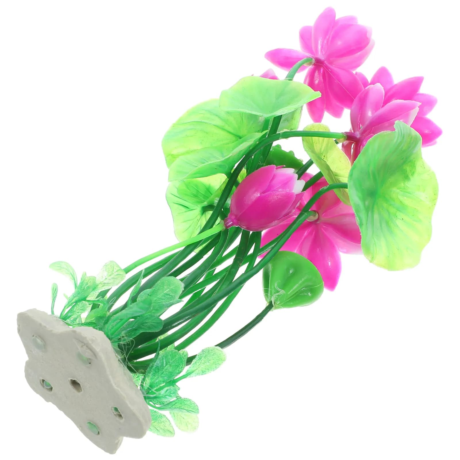Fake lot for aquarium, artificial aquatic plants, aquarium decorations, small aquarium decorations, plastic aquarium lotus