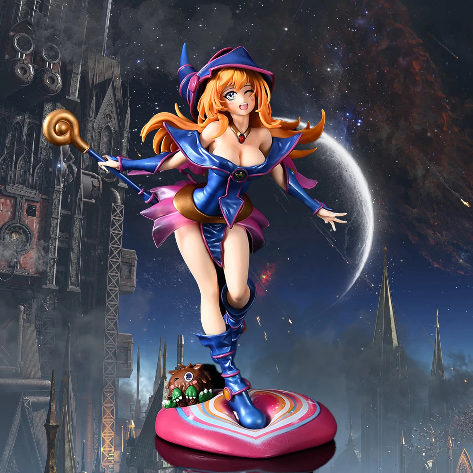 28 cm Yu Gi Oh Anime Figure Black Magician Girl Action Figure modello Collezione di bambole Giocattoli Regali