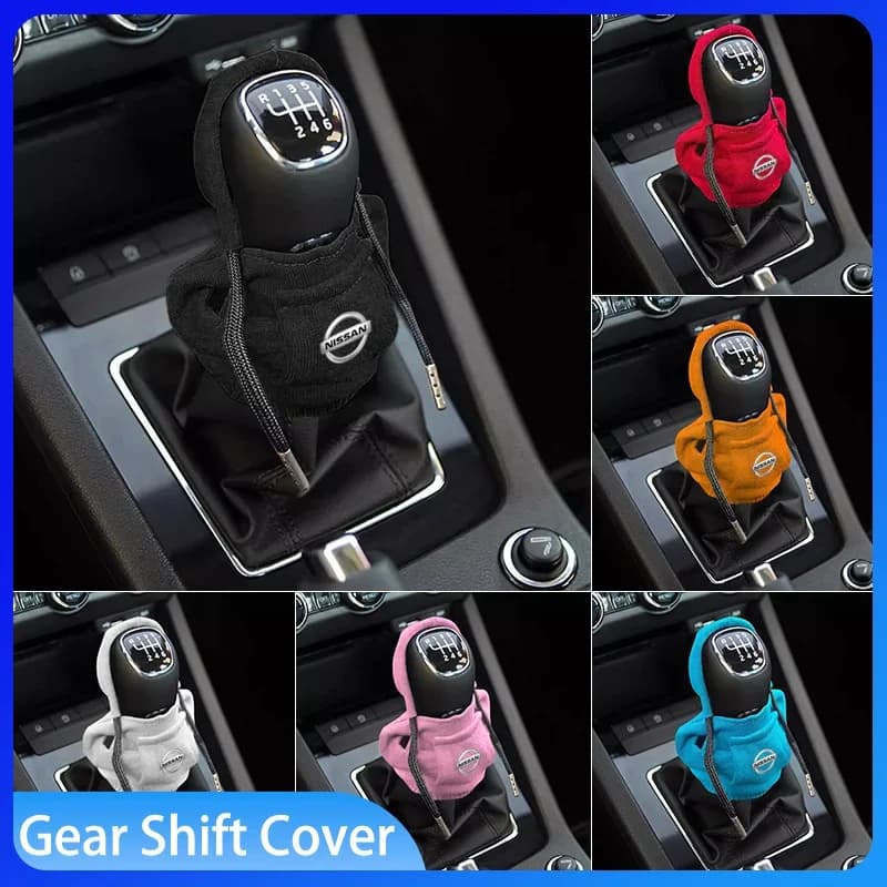 Car hoodie gear shift lever sweatproof multi-color protective cover for Nissan Nismo GTR Qashqai Almera Navara Accessories