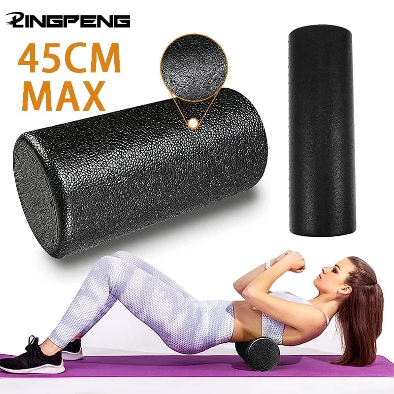 High Density Foam Rollers Solid Core Foam Massage Roller Round Back Legs Foam Roller for Exercise Yoga Pilates Physical