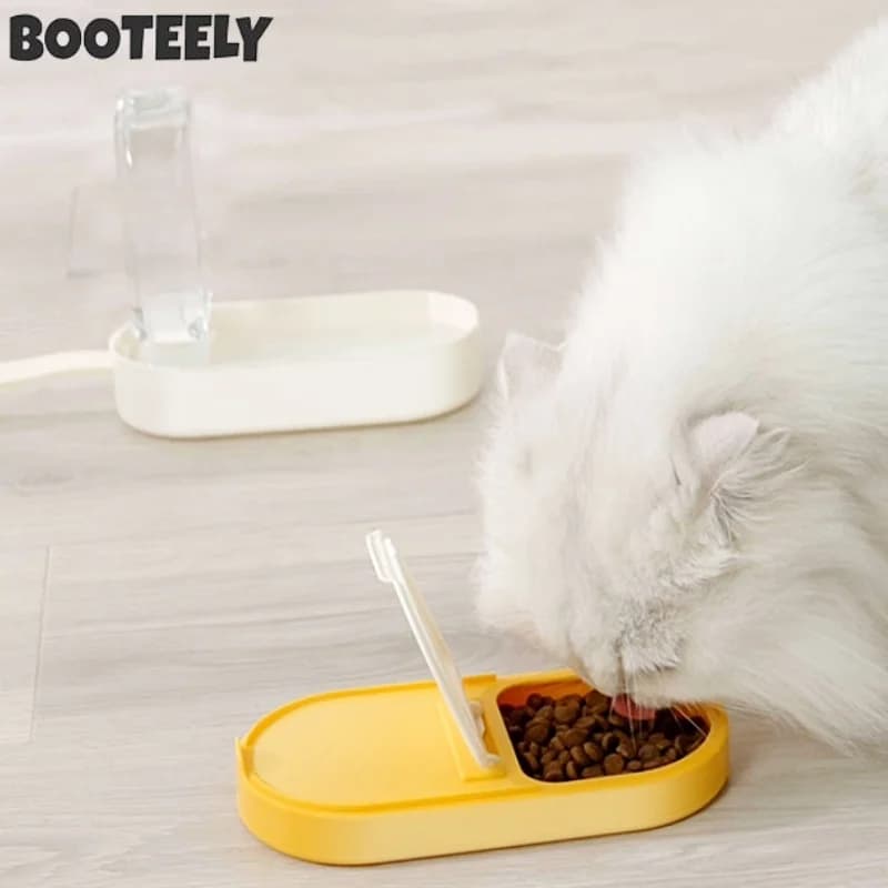 Nuova bottiglia d'acqua per cani 2 in 1 con conservazione degli alimenti Contenitore per acqua portatile per animali domestici per cani Gatti Alimentatore per cani all'aperto Ciotola per cuccioli