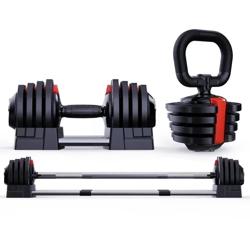 2 set manubri piastre pesi manubri regolabili allenamento multi palestra attrezzature fitness manubri regolabili da 24 kg