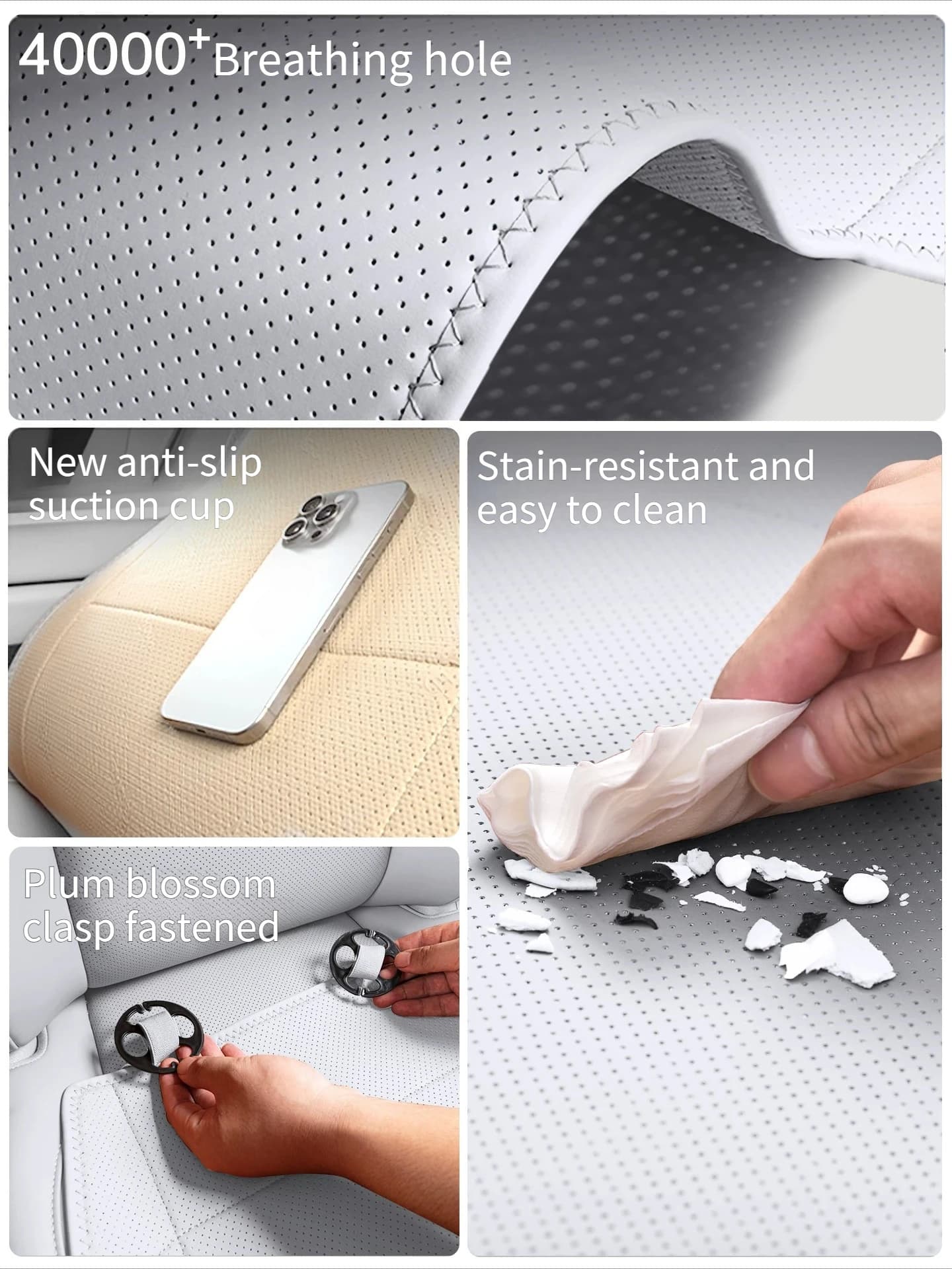 Car Seat Cover For Tesla Model YL 2025 2026 6 Seats Breathable Leather Seat Cushion Protector Car Interior Seat Accessories