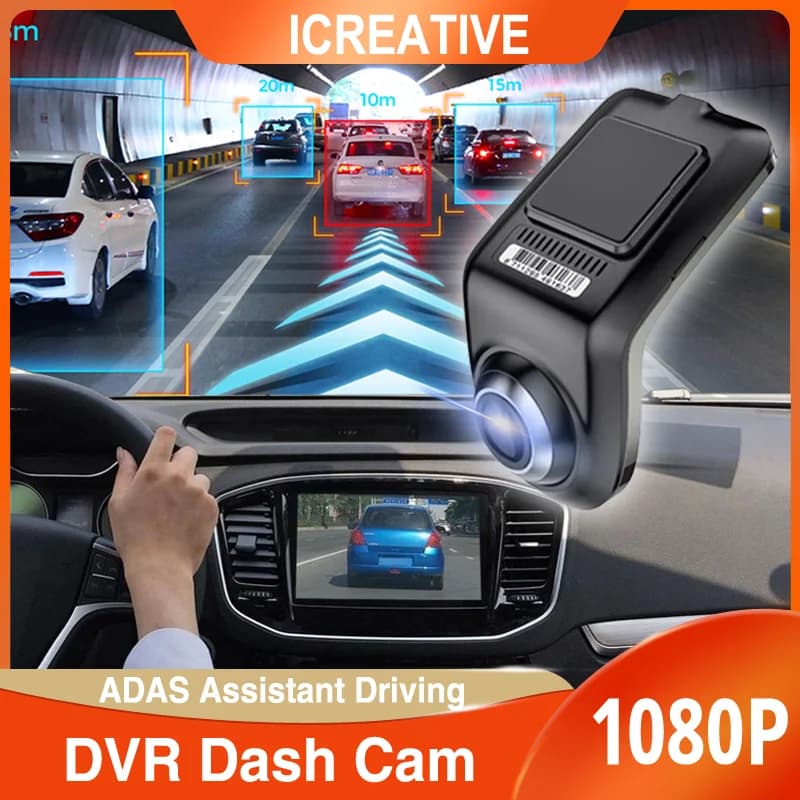 DVR Car Dash Cam Full HD 1080P Camera Intelligence ADAS Assistant Driving Auto videoregistratore digitale Android Auto Multimedia