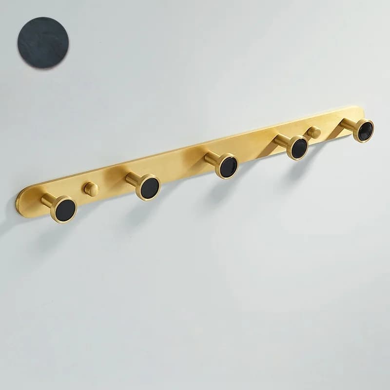 Gancio per accappatoio creativo Gancio per vestiti da bagno in oro spazzolato Gancio per asciugamani a parete Chiave in alluminio Cappello Appendiabiti per borsa Appendiabiti per bagno