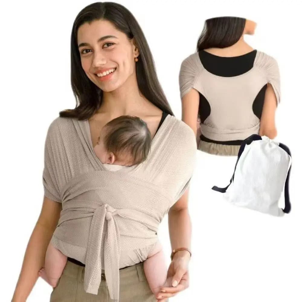 Marsupio universale regolabile Semplice tracolla per il trasporto del bambino di tipo X Griglia di tenuta anteriore Bretelle incrociate per bambini