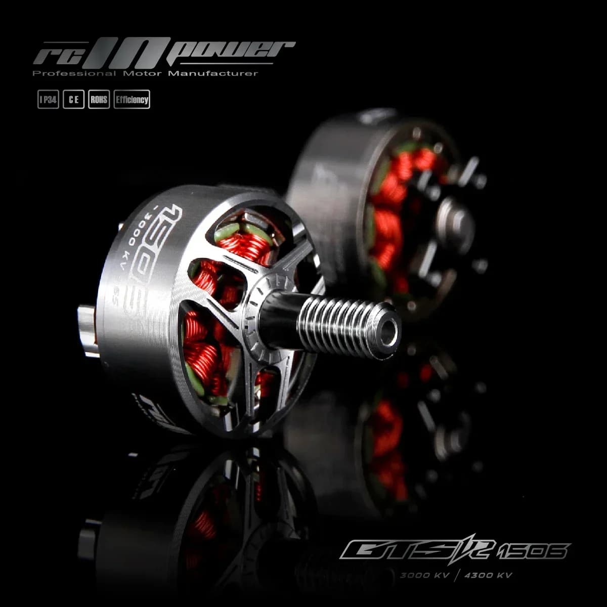 RCINPOWER GTS V2 1506 Motore Brushless 4300KV 4S 3000KV 6S LIPO per FPV Freestyle 3 pollici Cinewhoop Droni Parti FAI DA TE