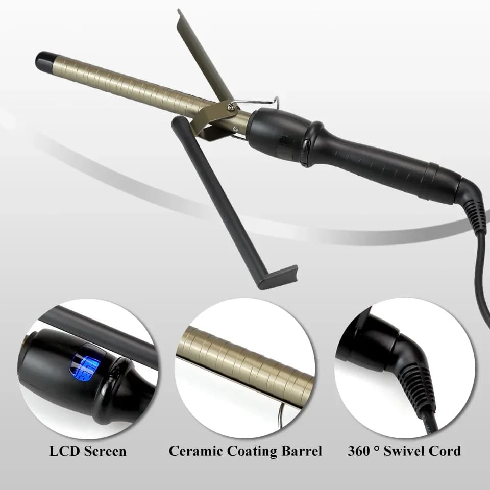 Best seller curling iron, for large waves and fringes, without damage to hair, plastic, for permanent, automatic, with power break protection, for makers
