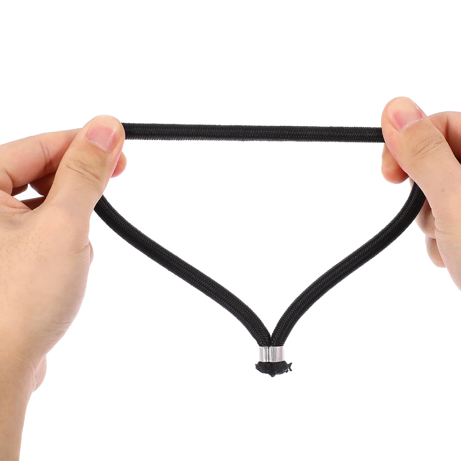 5pcs 8mm Black Elastic Bungee Cords 19cm Tent Fixing Ropes Camping Outdoor Trampoline Straps Durable Lightweight