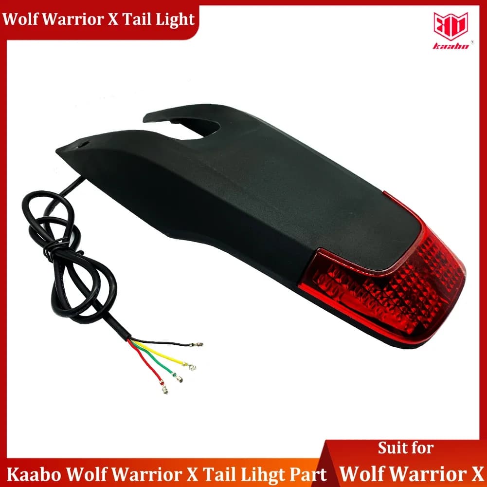 Accessori ufficiali Kaabo Kaabo Wolf Warrior X parafango posteriore fanale posteriore parte per Kaabo Wolf Warrior X Scooter elettrico