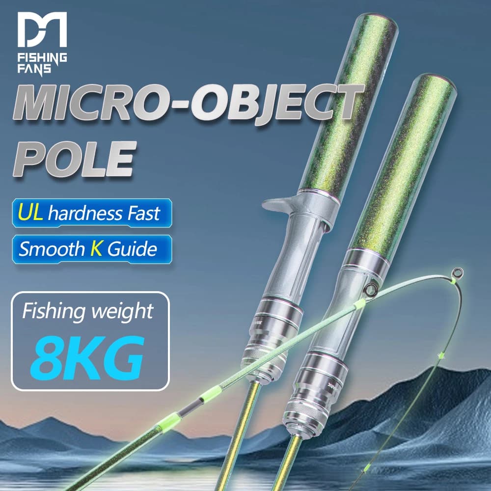 Canna da Pesca FISHINGFANS KUAISHA con Dipinto Olografico, 2-12g 1-8g, Manico in Carbonio, UL Ultraleggera, Punta Solida, Potenza di Trascinamento 8KG, per Pesca alla Trota