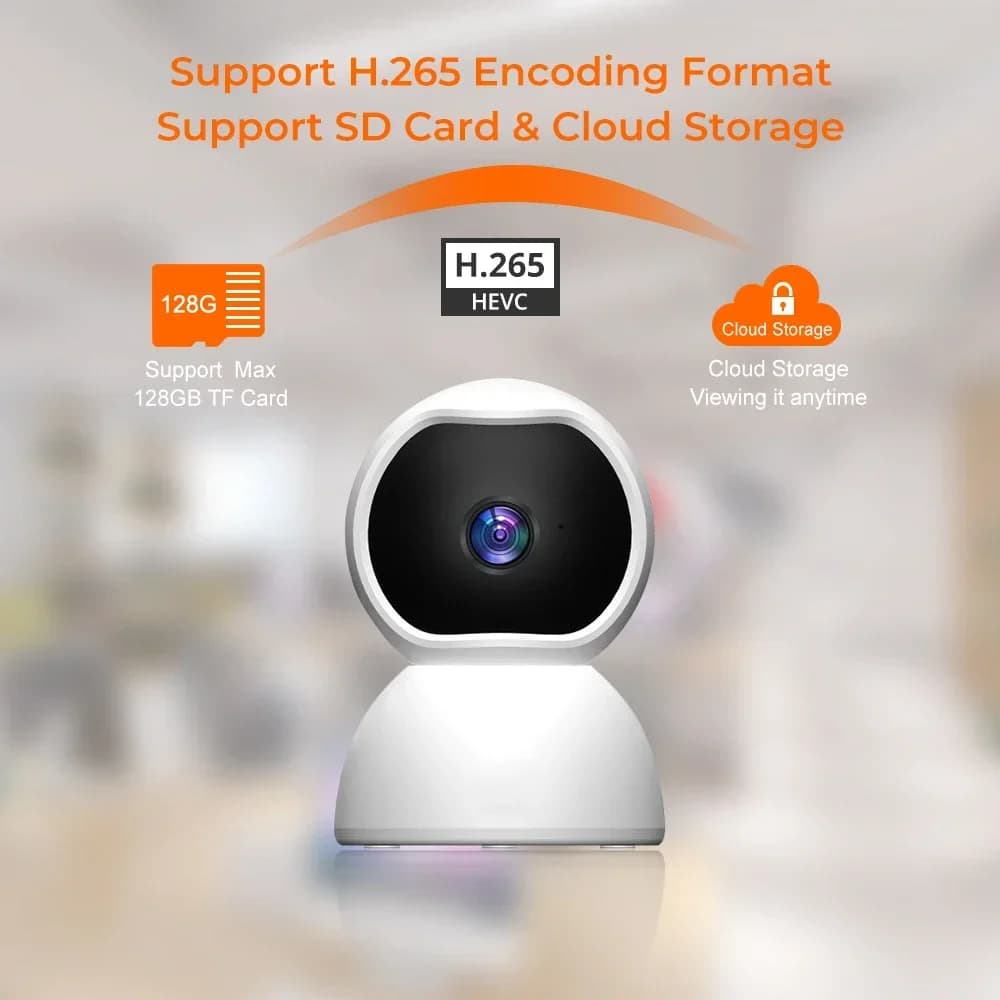 Nuova Telecamera PTZ WiFi 2MP per Interni, Monitor Audio-Video per Bambini, Visione Notturna Wireless, Audio Bidirezionale, Telecamere IP per Sicurezza Domestica