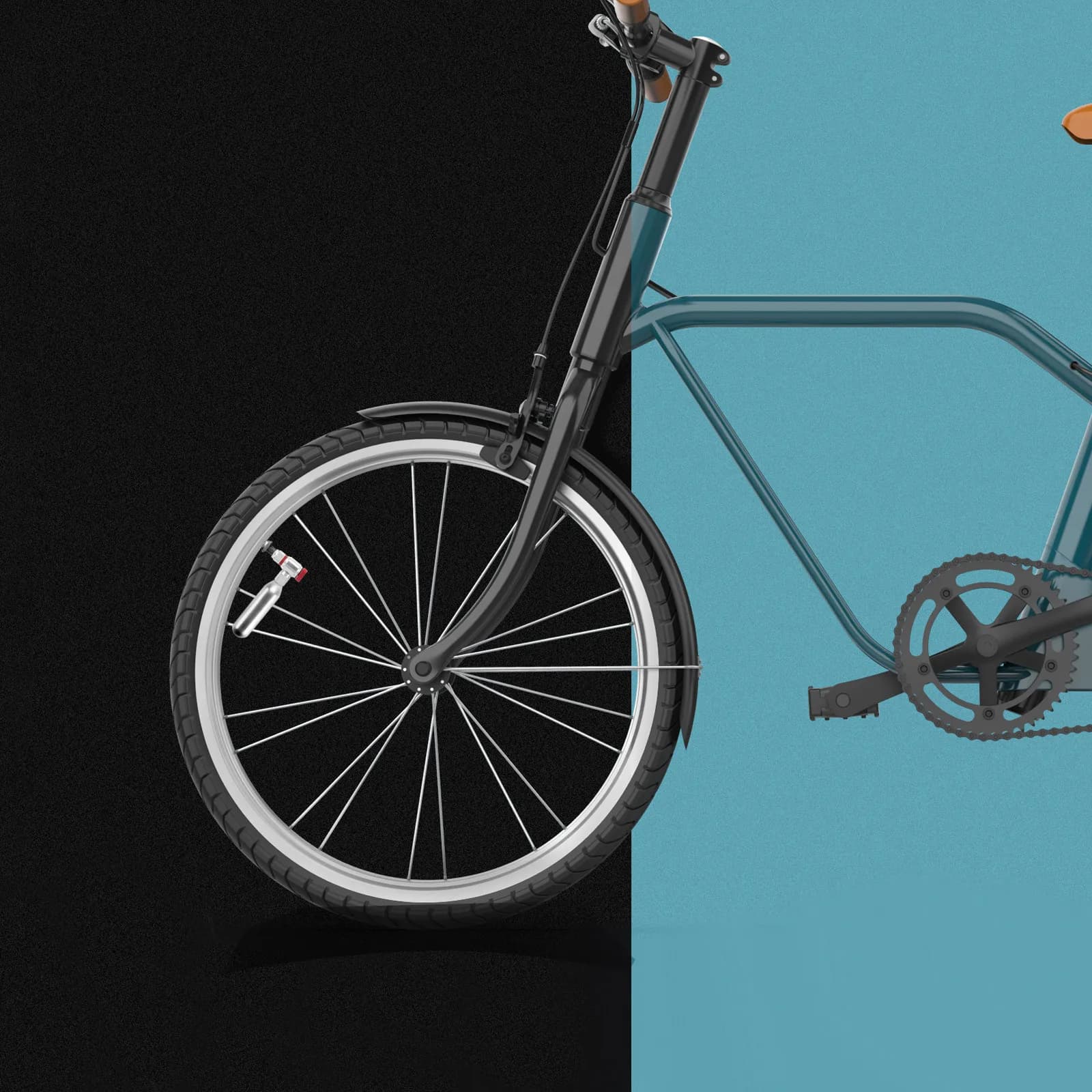 Adattatore per Gonfiaggio Pneumatici CO2, Ugello Gonfiatore ad Alta Pressione per Bici da Strada, Gonfiaggio Rapido