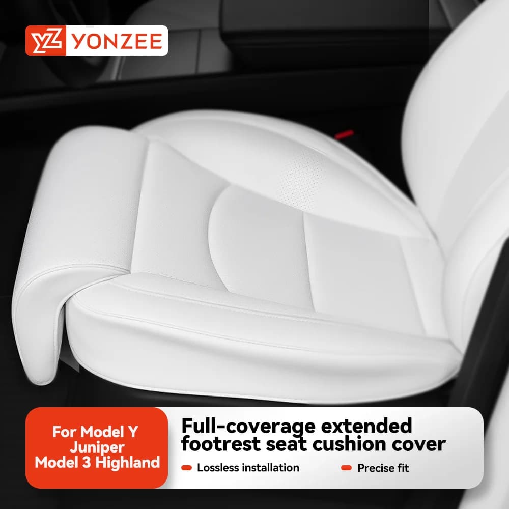 YZ For Tesla 2026 Model Y Juniper - Extension Gambe Support, Seat Cover, Memory Foam Extensible Bearing for Model 3 Highland, Interior Car Accessories