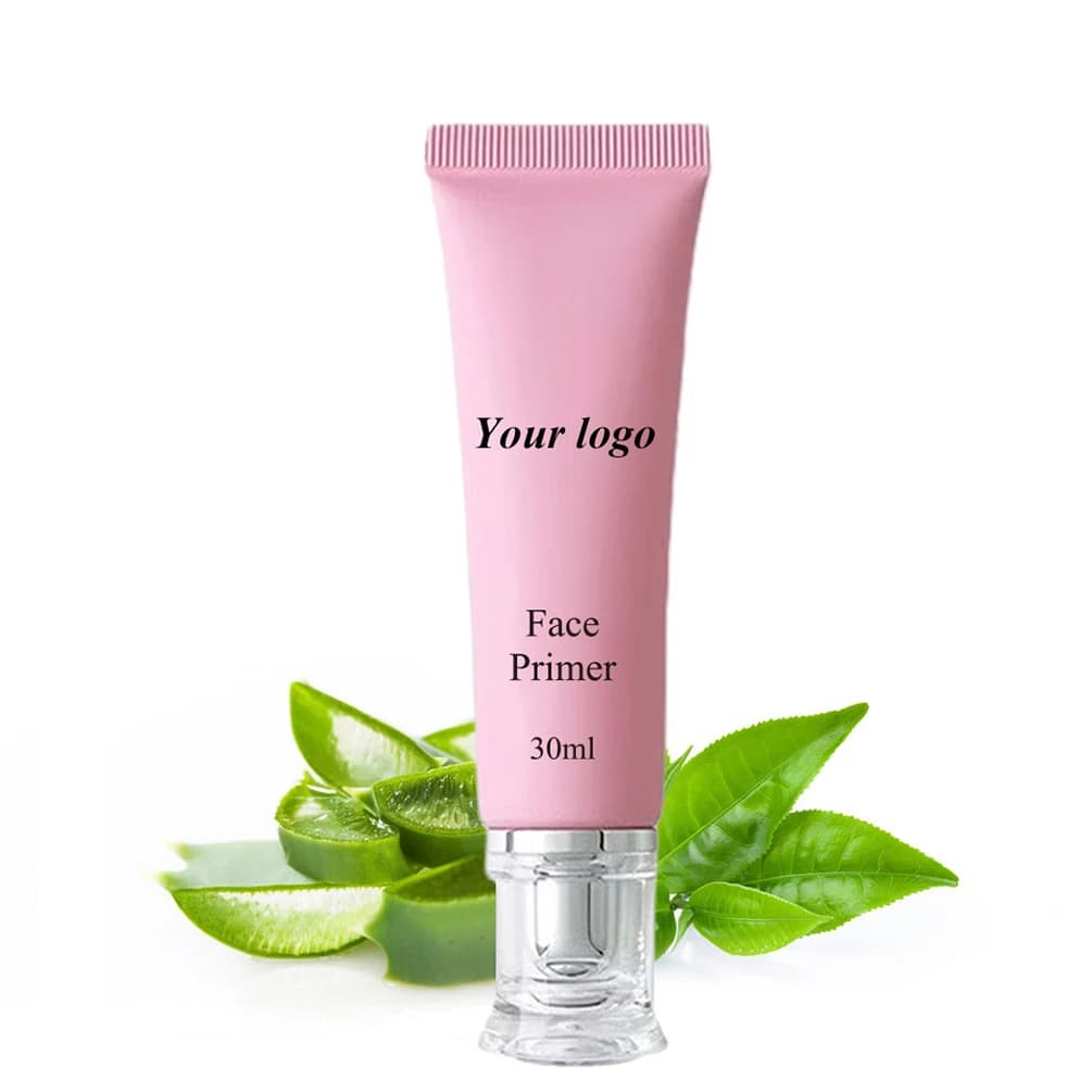 Primer Viso 30ml with Private Label, Custom Logo, Primer Luminous Effect, Base Viso in 3 Colors, Anti-agglomerating Gel, Oil Control, Long-Term Makeup