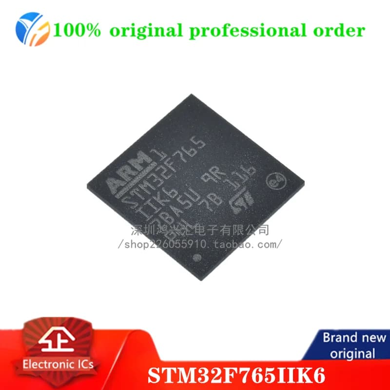 100% originale STM32F765IIK6 MCU 32 bit ARM Cortex M7 RISC 2MB Flash 3.3V 201 pin Vassoio UFBGA