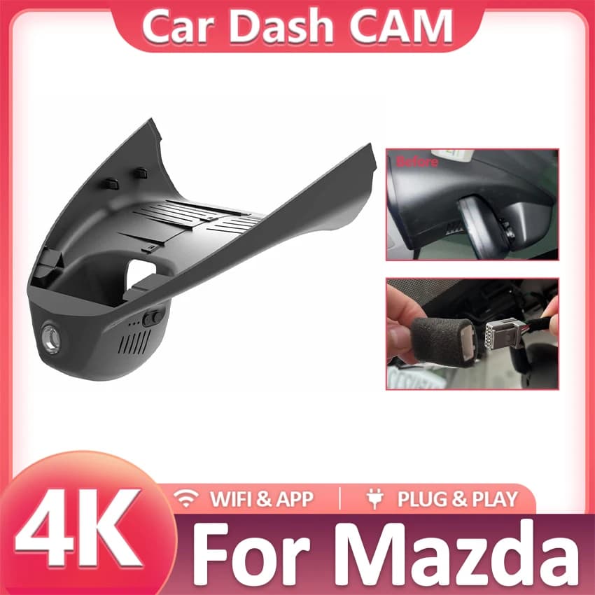 Auto DVR Has roof opening for Mazda CX-30 CX-50 CX30 CX50 EV 2022 2021 2020 Plug and Play 4K Dash Camcorder DashCam