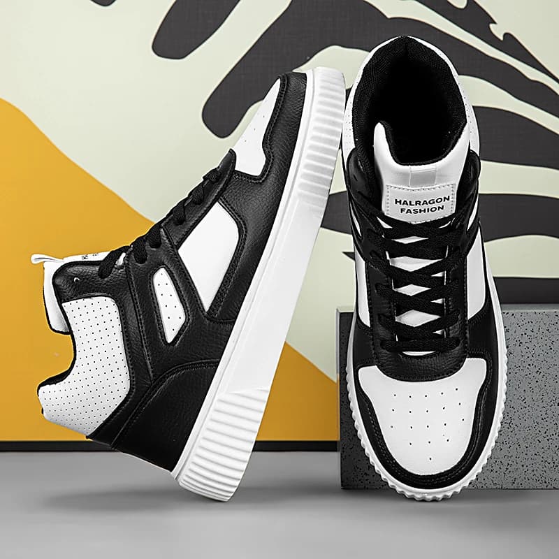 Scarpe da Uomo Sneakers Vulcanizzate Comode Scarpe Alte Leggere Moda Autunno Primavera