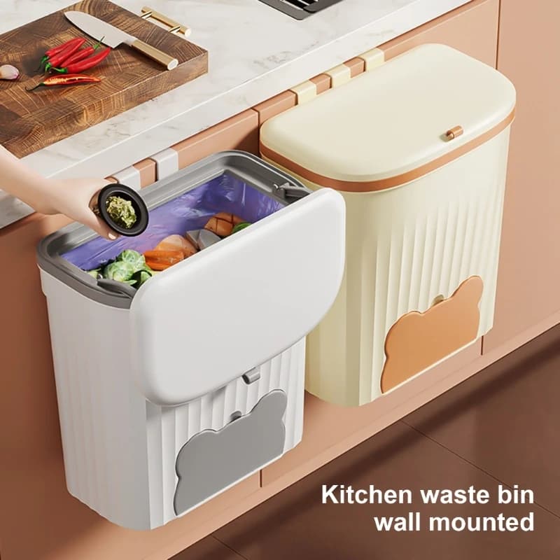 Cestino per bagno con bidone della spazzatura a parete montata Toilet da cucina montata.