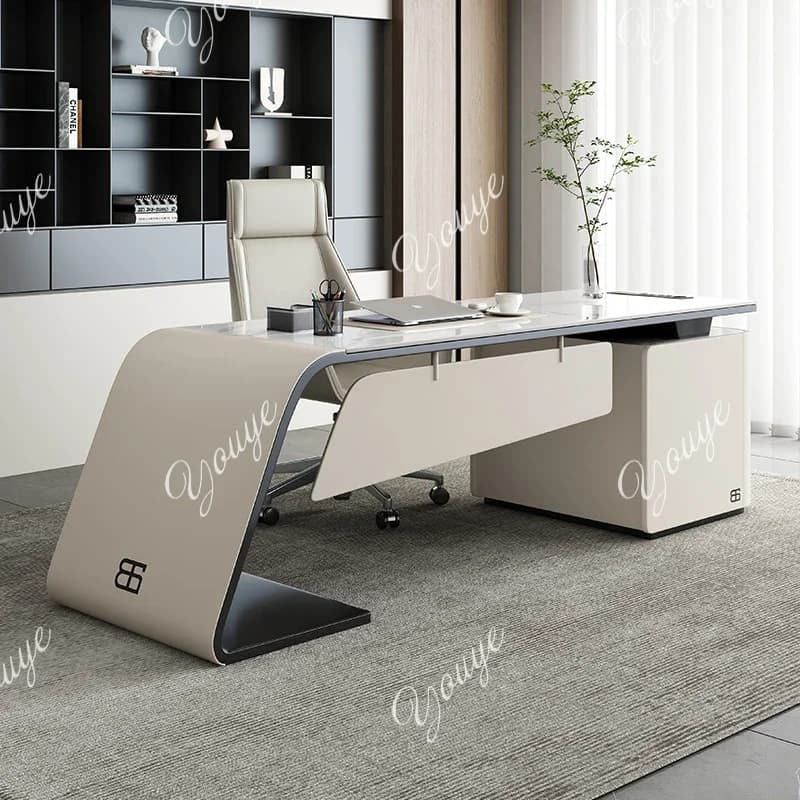 A-XM Scrivanie per computer di stoccaggio di lusso Grande organizer Cassetti per camera da letto per adulti Scrivania da gioco Notebook Bianco Mesas De Comutador Furnitur