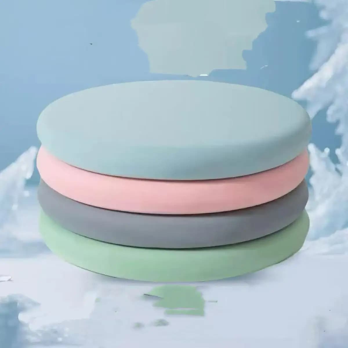 Inyahome Comfortable seat cushion for memory foam padded non-slip soft cushion for stool round cushion for chair for home kitchen car and office
