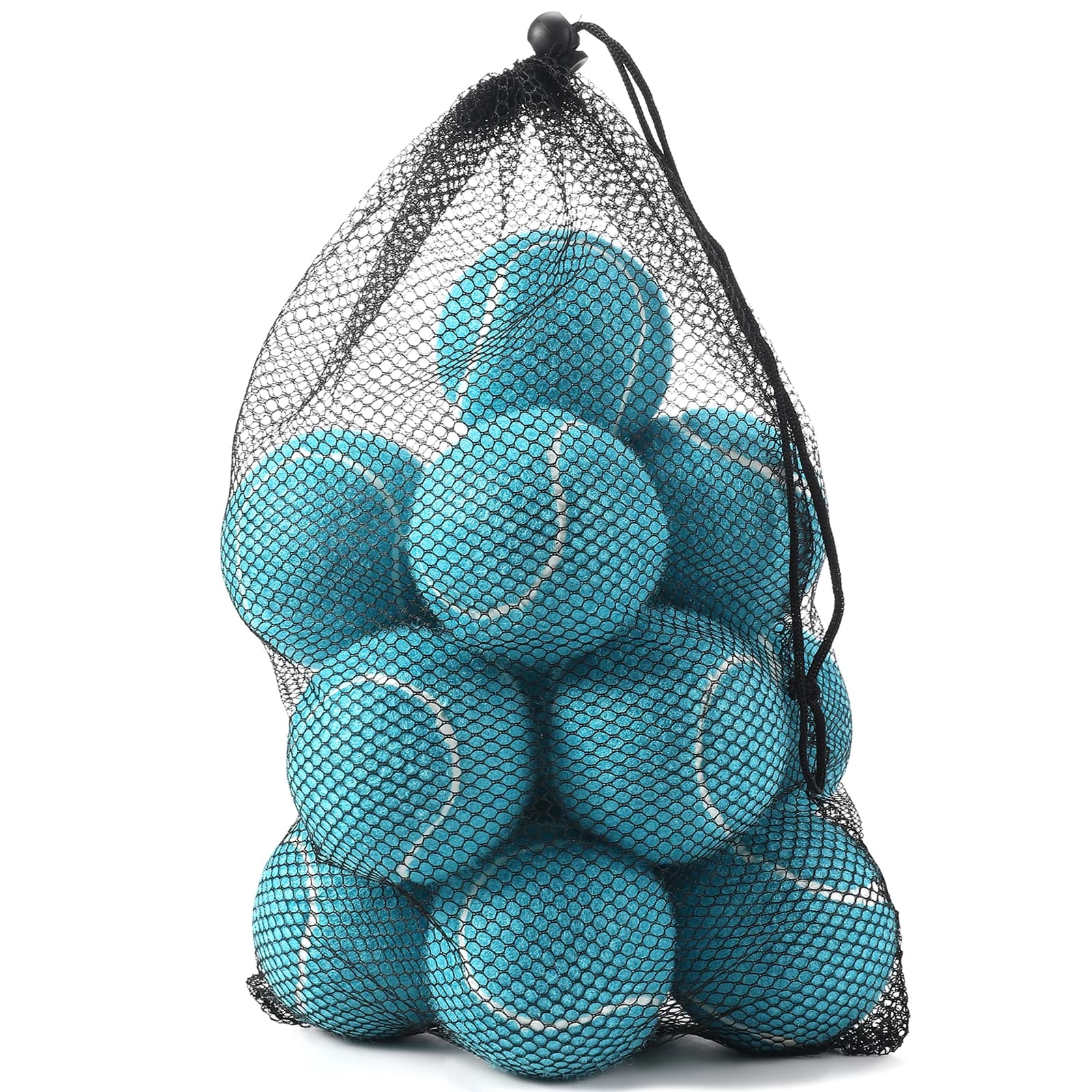 Confezione da 12 palline da Tennis per allenamento avanzato, vieni con una borsa a rete per un facile trasporto, buono per la palla da allenamento per principianti blu