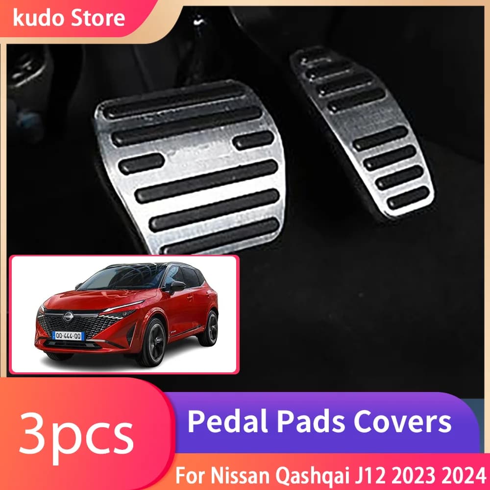 Per Nissan Qashqai J12 2023 2024 Auto Pedali In Acciaio Inox Resto Freno Aceleratore Vassoio Pad Interni Accessori Parti