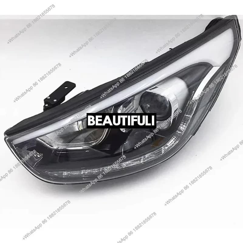 Adatto per Hyundai Ix35 2013-2015 Gruppo faro automatico Lampada anteriore Illuminazione LED