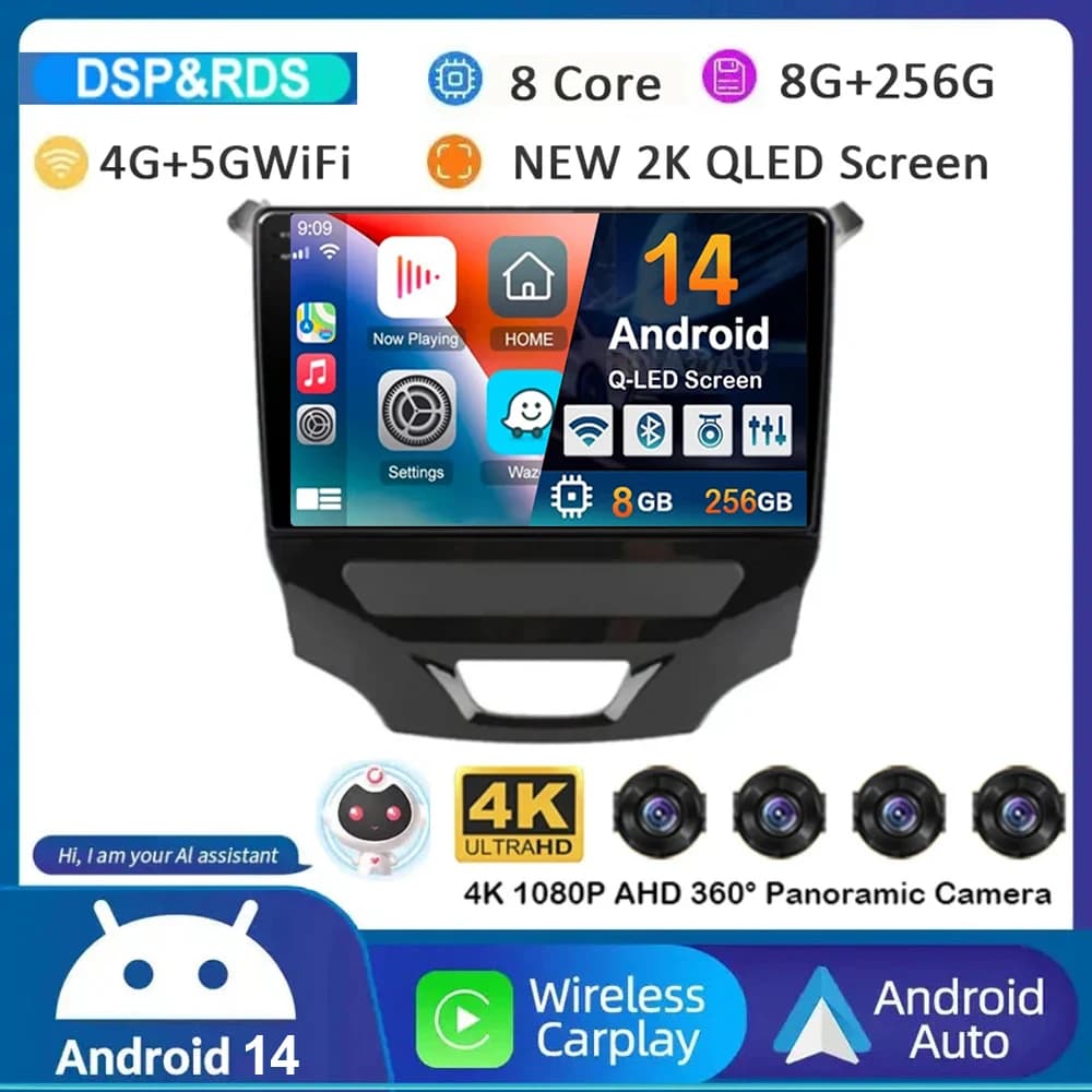 Android 15 Carplay Auto 4G + WIFI Autoradio Per Chevrolet Cruze 2 2015 2016 2017 2018 2019 2020 GPS Lettore Video Multimediale Stereo