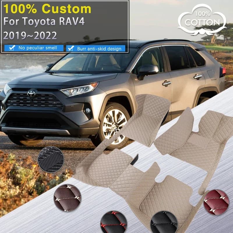 Tappetini auto completi per Toyota RAV4 RAV 4 Suzuki Across XA50 2019 2020 2021 2022 Tappeto Tappetino in pelle di lusso Accessori auto A