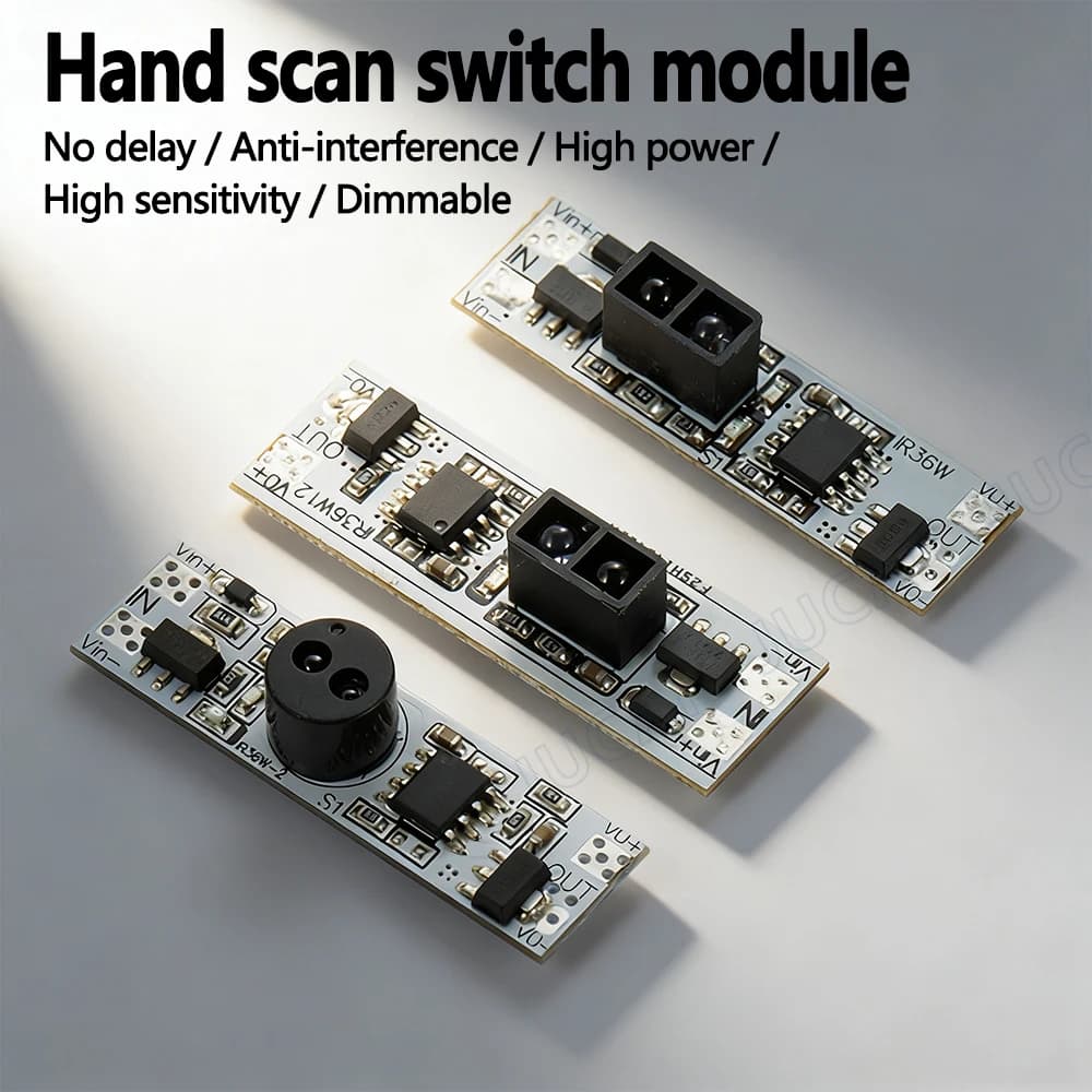 Mini modulo interruttore di scansione manuale per interruttori PCB intelligenti incorporati nel tubo luminoso con PCB interruttore di controllo porta 3.7V-24V