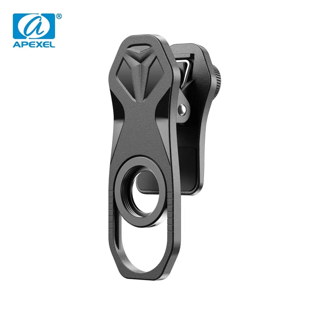 APEXEL Clip per obiettivo del telefono per telescopio con filettatura da 17 mm per obiettivo della fotocamera Clip universale monoculare in metallo per iPhone X XS Samsung Xiaomi