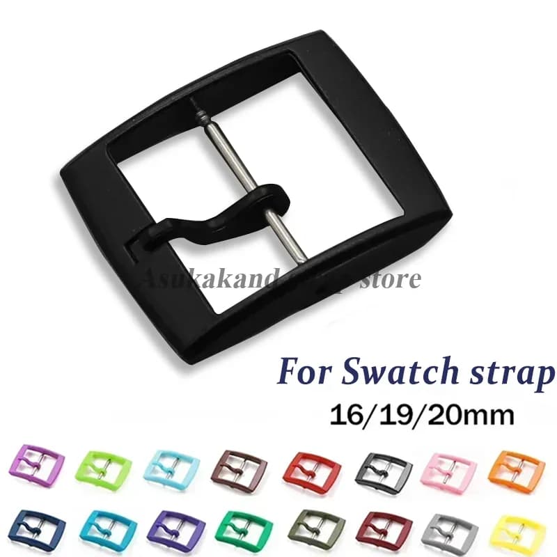 For Swatch Strap 1 pcs closure for plastic watch 16mm 19mm 20mm colored strap dart buckle woman Wen watch button accessories