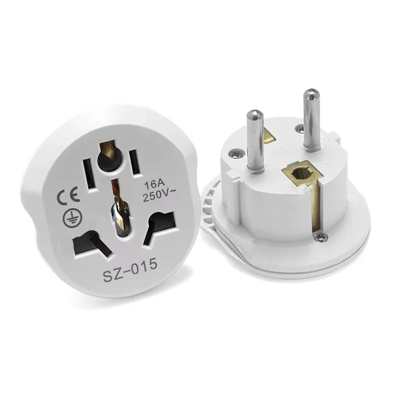 Adattatore da Viaggio Universale EU, Convertitore da Spina AU a Spina EU, Adattatore da KR a US, Caricatore da Viaggio Convertitore AC250V