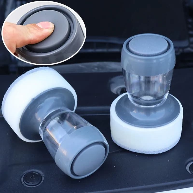 Tampone applicatore per dettagli automatici con manico Spugna per lucidatura per cera per auto per strumento di pulizia per rivestimento sigillante per vernice per medicazione per pneumatici