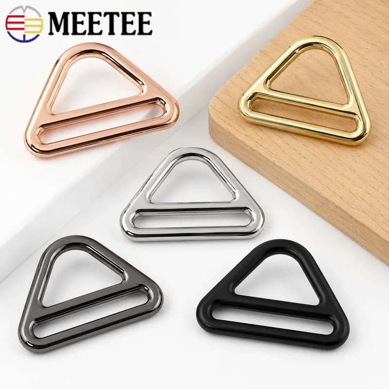 5/10Pcs 25-50mm Metal O Ring Buckle Strap Slider Clasp Bag Belt Webbing Adjuster Connector Hardware Sewing Accessory DIY Craft