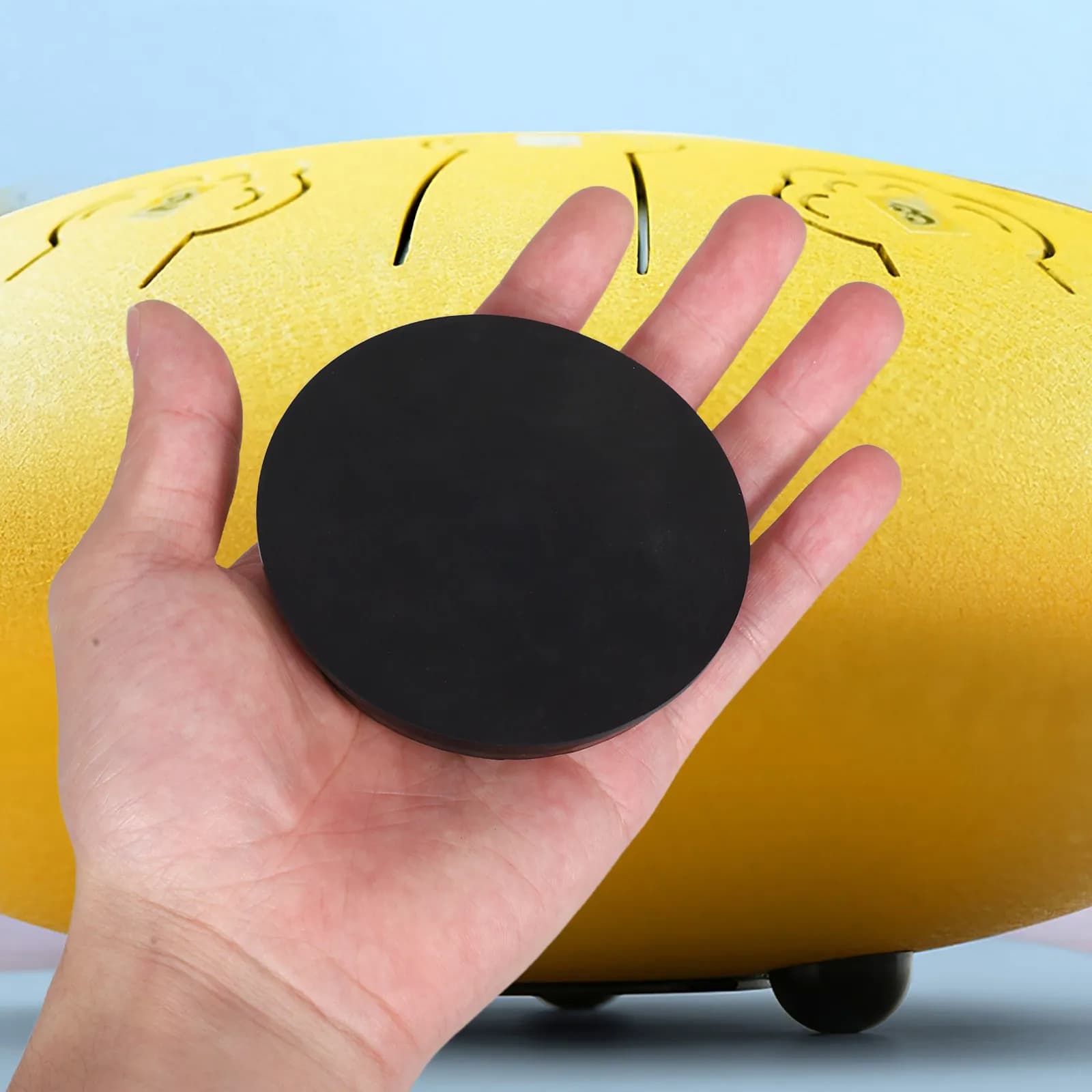 2 Pezzi Copri-Pad per Batteria Harmony in Silicone, Smorzatore di Rumore e Controllo della Risonanza per Pratica Silenziosa, Studio Domestico, Pelle per Batteria Silenziosa