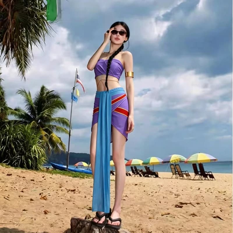 Anime Princess Kida Atlantis Cosplay Costume Women Blue Swimwear Girls Fancy Sexy Dress Halloween Carnival Beach Suits