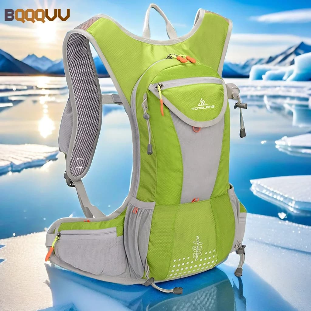 Water backpack with reflective strips, waterproof helmet, water backpack for running, hiking, unisex, 1 piece