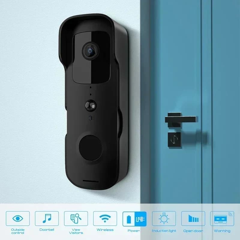 Nuovo visore per porta con visione notturna impermeabile Smart Video campanello 1080P FHD telecamera citofono visivo digitale WIFI 2.4G Tuya campanello per porte
