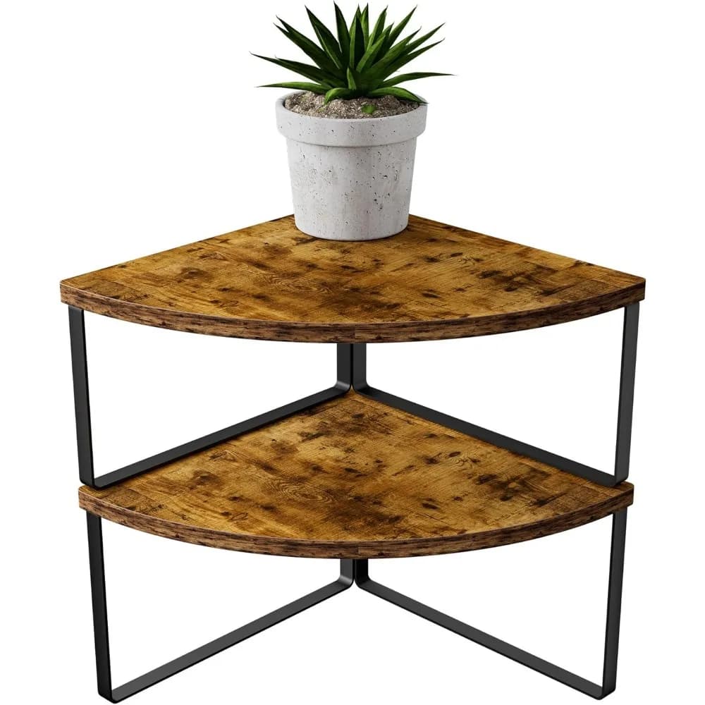 Organizer da appoggio per mensola angolare - Set di 2 ripiani angolari per organizer per armadio da cucina, portaspezie, organizer da bagno impilabile