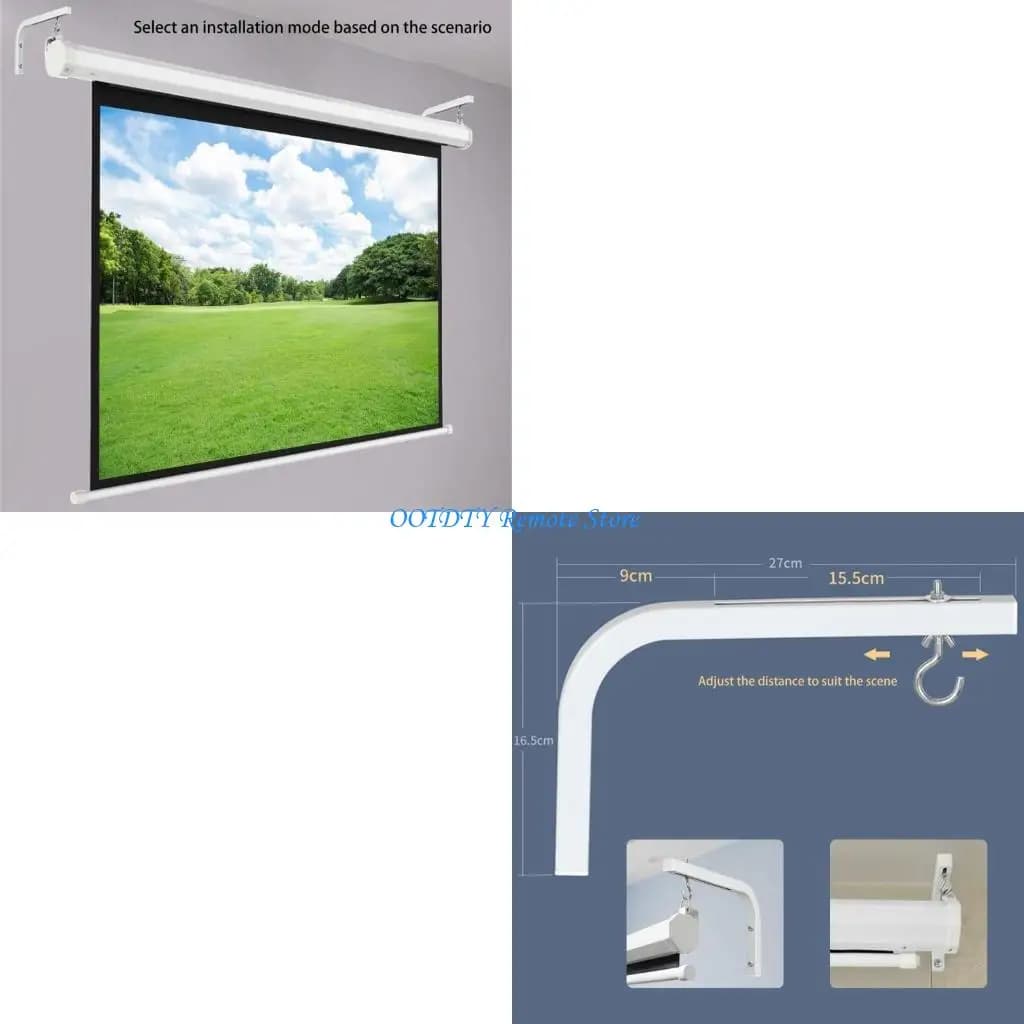 Schermata proiettore Monte a soffitto L staffe regolabili Home Theater