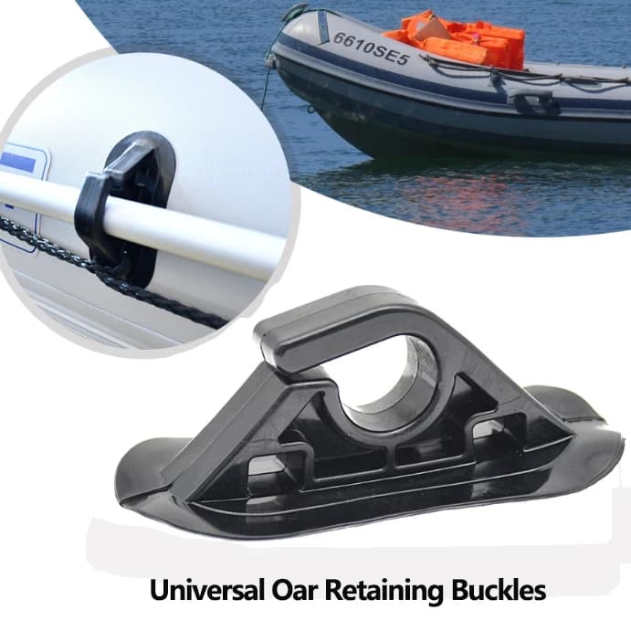 Pagaia universale con fibbia fissa, kayak gonfiabile, canoa, apertura offset, distanziatore per pagaia, corda di sicurezza, fibbia, accessori per barche da pesca