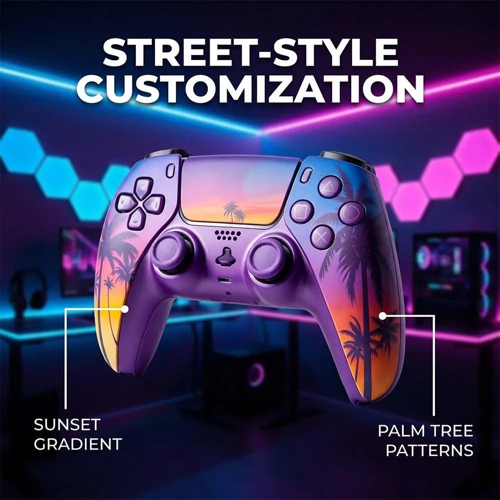 Matte Replacement Faceplate Shell For PS5 DualSense Controller With Touchpad Protective Modified Accessories