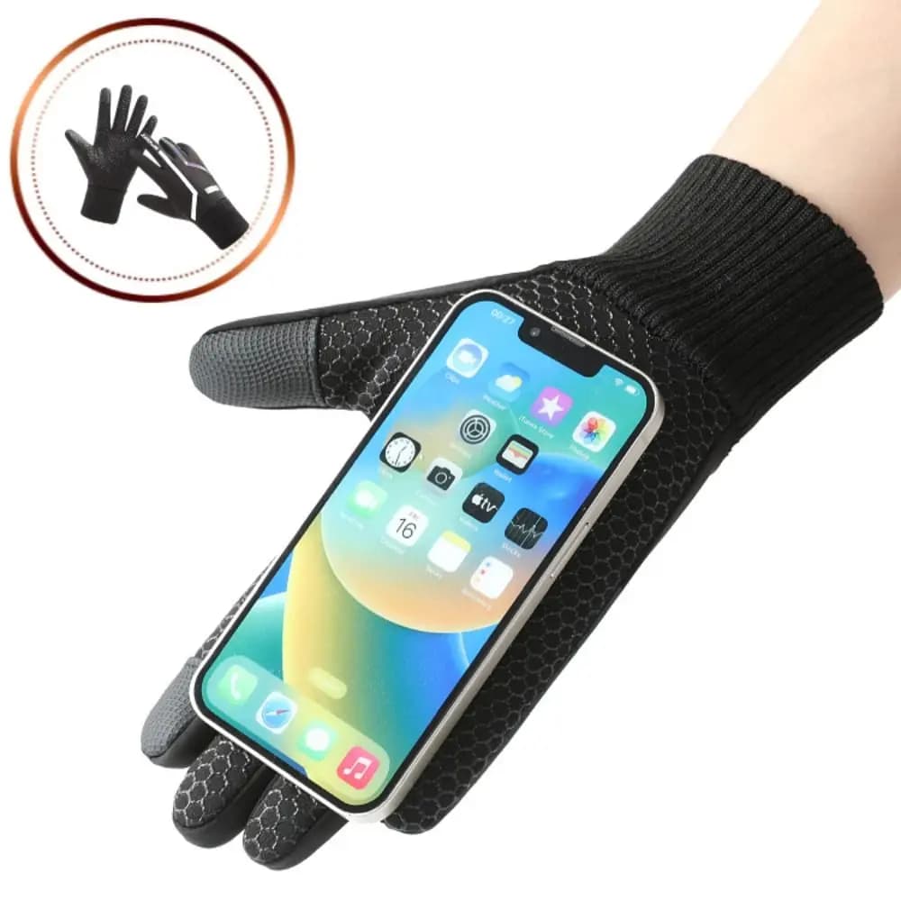 Guanti invernali caldi antivento Touch screen Guanti da sci da snowboard ispessiti Guanti da ciclismo per moto impermeabili per donna uomo