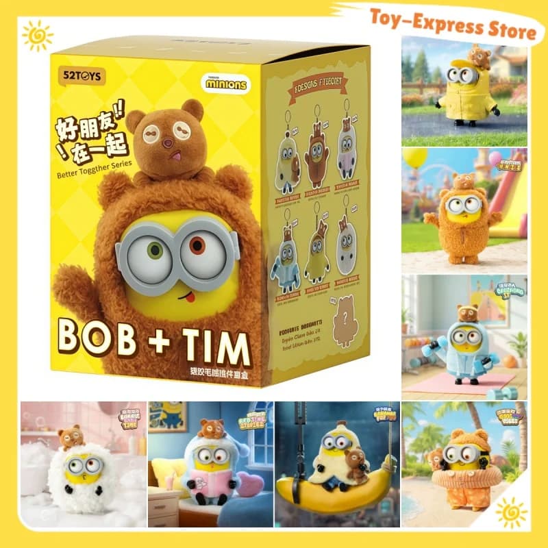 52 GIOCATTOLI Scatola Cieca Giocattoli Minions Bob & Tim Better Together Serie Scatole Cieche Modello Bambola Scatola Mistero Ornamento Giocattoli Per Bambini Regalo Di Compleanno